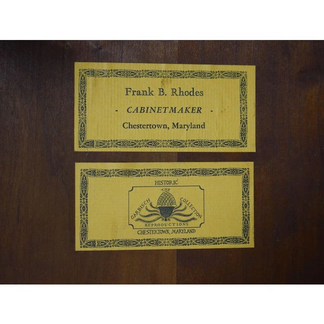 Frank Rhodes Bench Made Cherry Bench For Sale - Image 12 of 12