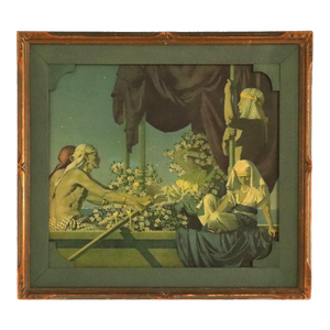Large Antique Maxfield Parrish Print “Cleopatra” C1920