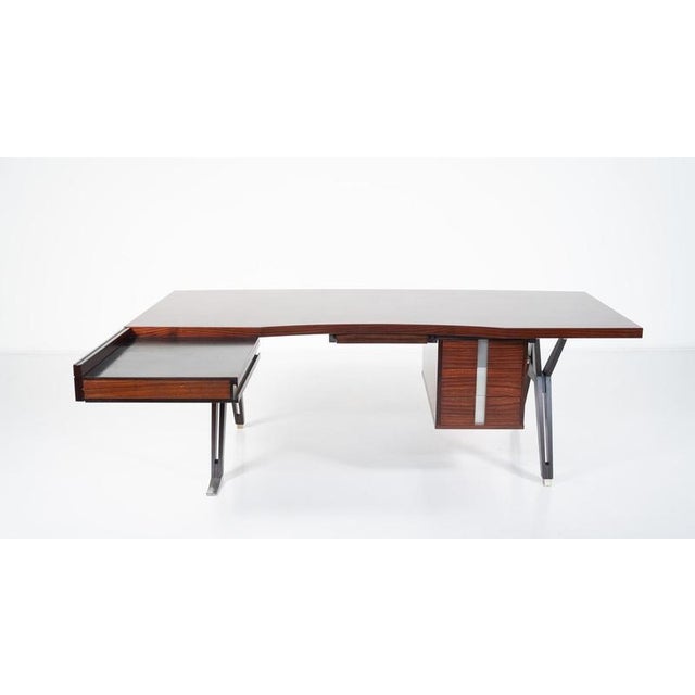 Mid-Century Modern Desk attributed to Ico Parisi for Mim Roma, Italy, 1950s For Sale - Image 14 of 17