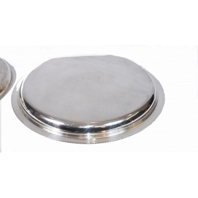 Victorian Silver Plate Tray Serving Lidded Food Dome Platter For Sale - Image 10 of 12