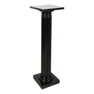 Art Nouveau Pedestal in Ebonized Beechwood, Austria, 1900s