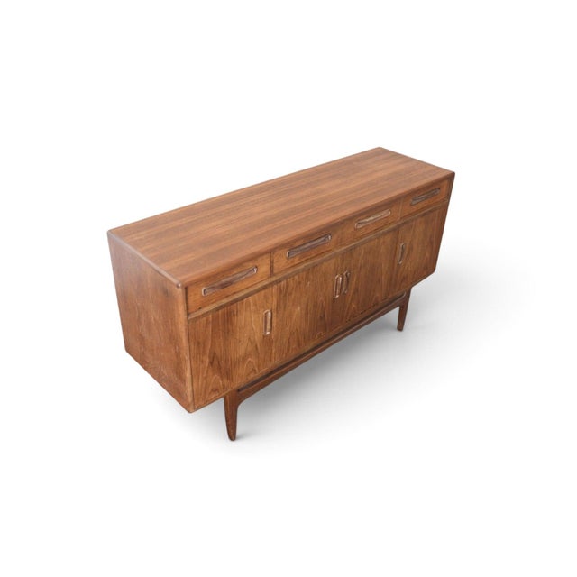 Mid-Century Modern G Plan "Fresco" Small Teak + Afromosia Credenza For Sale - Image 3 of 7