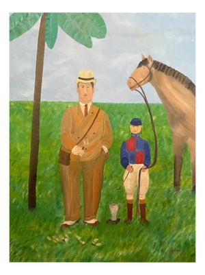Horacio Sosa Cordero, El Ganador, 1981, Oil on Canvas