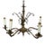 Vintage Spanish Neoclassical Style Acanthus Leaf 5 Light Chandelier For Sale