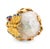 14K Yellow Gold Freeform Clear Quartz Druzy Ring, featuring one prong set natural druzy quartz crystal, approx. 23 x 20 x...