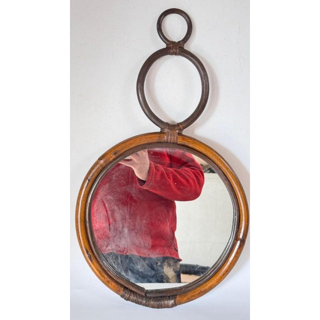 Vintage French Triple-Circle Medallion Mirror, 1960s For Sale - Image 11 of 14