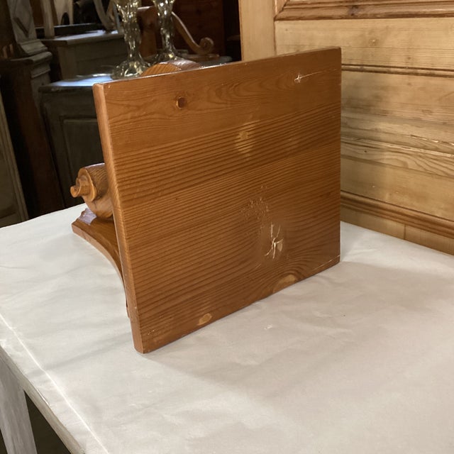 Vintage Wood Wall Shelf From England For Sale - Image 9 of 12