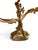 A pair of late 19th century French bronze three-light candelabra. Each candelabrum features three curved candle arms,...