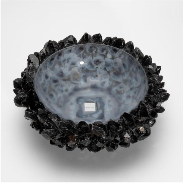 Kathryn McCoy Black Quartz Large Bowl For Sale In Atlanta - Image 6 of 6