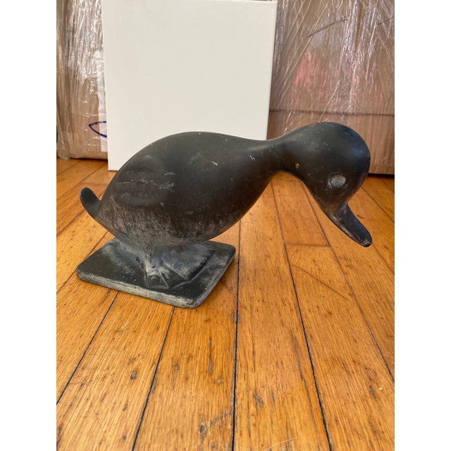Rustic Cast Iron Duck Door Stop For Sale - Image 3 of 5