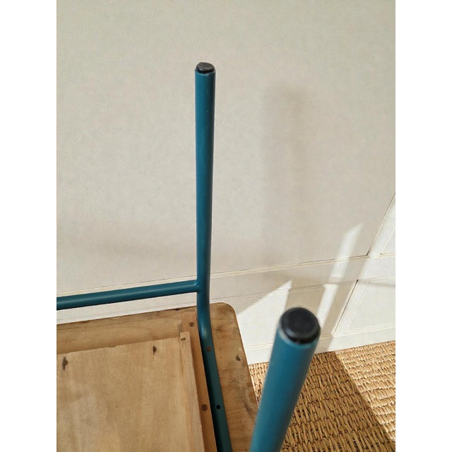 Bedside Tables in Wood and Metal, 1960s, Set of 2 For Sale - Image 9 of 10