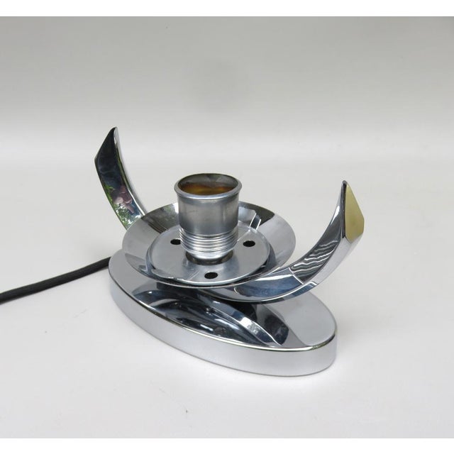 Small Art Deco Chrome Plated Table Lamp from WMF Ikora, 1920s For Sale - Image 12 of 17