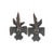 Contemporary 1950's Zuni Channel inlay Sterling thunderbird cufflinks, 2 pieces For Sale - Image 3 of 6