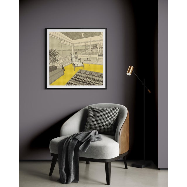 Pepper Boy (Right Panel) by Steve Moors, 31"x31" Framed For Sale - Image 10 of 10