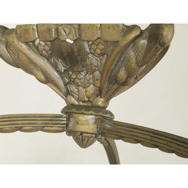Brown Art Deco Ceiling Light, 1920s For Sale - Image 8 of 12