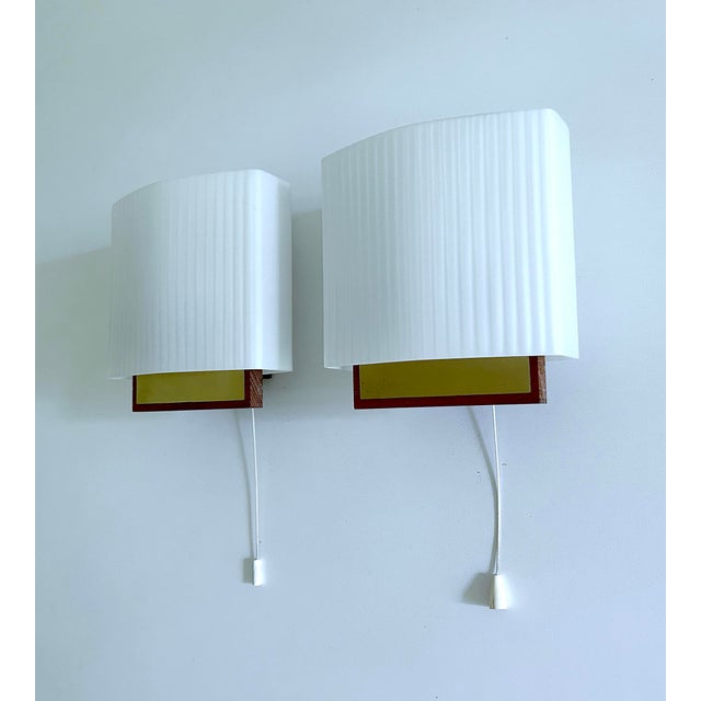 Vintage Danish Glass Sconces, 1960s, Set of 2 For Sale - Image 6 of 18