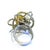 Bochic “Orient” Vintage South Sea Pearl & Emerald Ring Set 18K Gold & Silver For Sale - Image 9 of 10