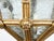 Early 20th Century French Baroque Style Giltwood Lantern with Carved Volutes and Textured Glass For Sale - Image 9 of 11