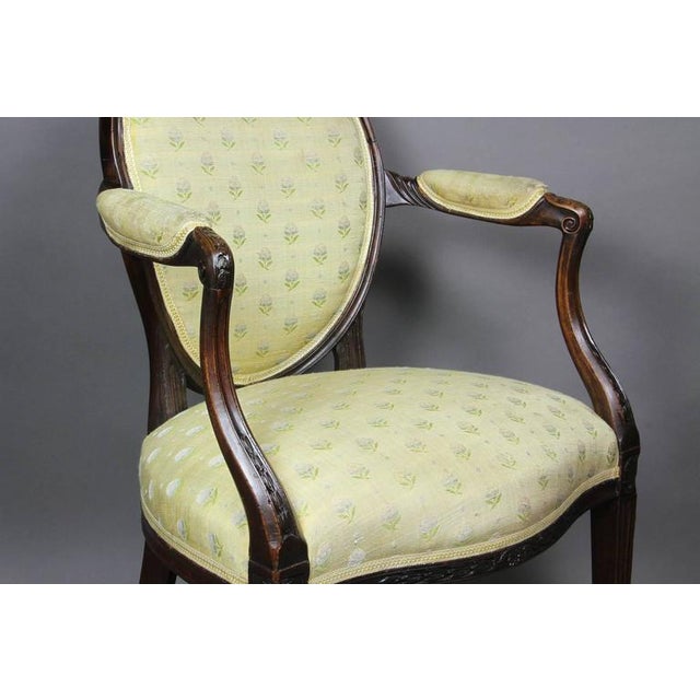 Late 18th Century George III Mahogany Armchairs - a Pair For Sale - Image 5 of 10