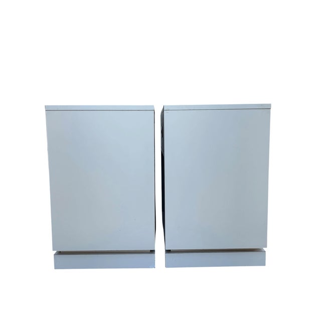 Pair of Vintage Campaign Style Bedside Tables For Sale - Image 10 of 11