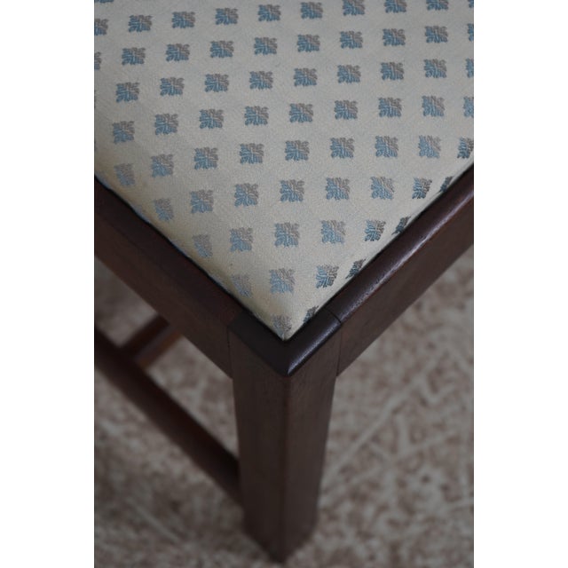 1980s Colonial Williamsburg Kit Furniture Mahogany Footstool For Sale - Image 5 of 13