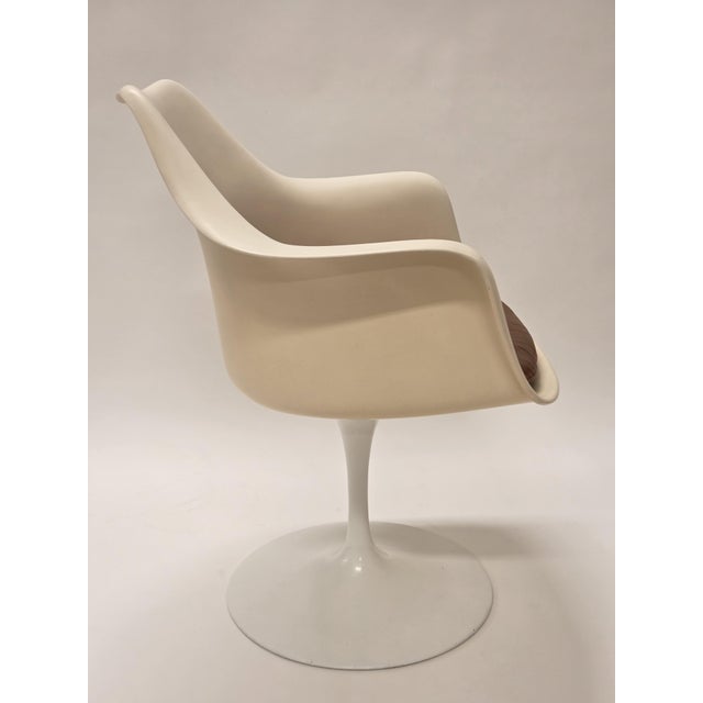 Cream Vintage Tulip Armchair by Eero Saarinen for Knoll International, 1960s For Sale - Image 8 of 14