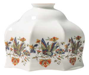 Vintage Glass Pendant Lampshade, 1920s