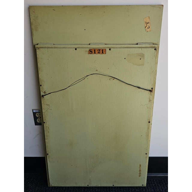 Mid 20th Century Continental Partial Gilt and Green Painted and Decorated Frame Mirror For Sale In Washington DC - Image 6 of 6