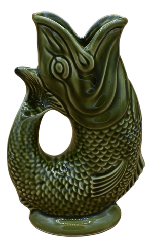 English Ceramic Fish Jug from Dartmouth, 1960s
