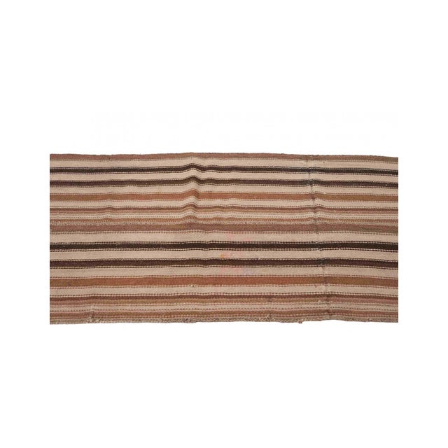 Vintage Brown Turkish Kilim Runner - 2`7″ X 7`9″ Ft. For Sale - Image 4 of 6