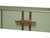 Green Murano Glass Console Table with Brass Handles and Legs from Justfurnituress SRL For Sale - Image 6 of 7