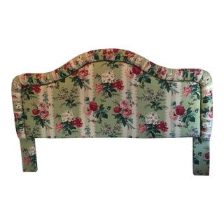 Brunschwig & Fils Upholstered King Size Headboard For Sale