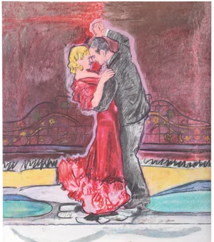 Larry Rivers, "Fred and Ginger", Pop Art Lithograph
