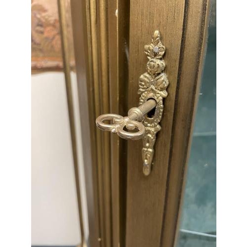 Louis XV Style Gilt Wood Display Cabinet For Sale - Image 5 of 6