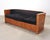 Leon Rosen Leon Rosen Art Deco Style Burlwood Waterfall Sofa Settee For Sale - Image 4 of 18