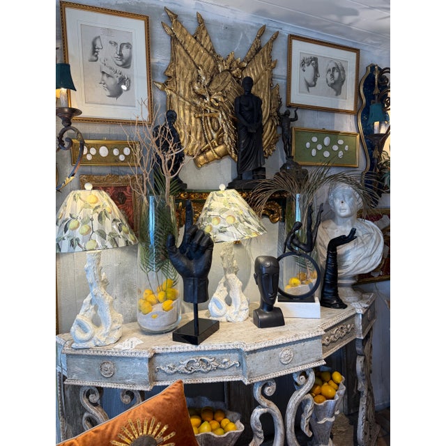 Mid 19th Century Antique Italian Painting and Gilded Wood Bracket. For Sale - Image 5 of 5