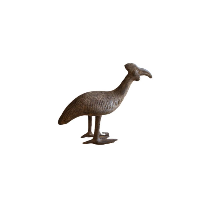 Vintage African Bronze Kori Bustard Bird For Sale - Image 10 of 10