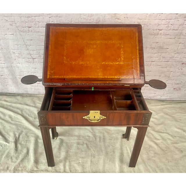 George III Mahogany Architect's Table. Circa 1775 For Sale - Image 11 of 14