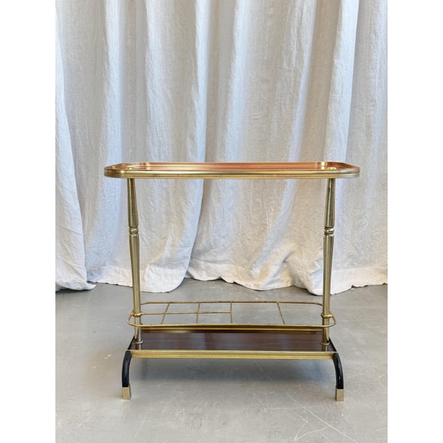 Mid-Century Modern Formica and Brass Side Table by Luisa & Ico Paris for MB Italy, 1960s For Sale - Image 4 of 18