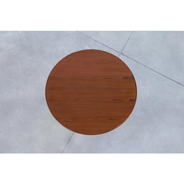 Danish Modern Expanding “Flip-Flap” Dining Table by Dyrlund, 1960s For Sale - Image 11 of 11