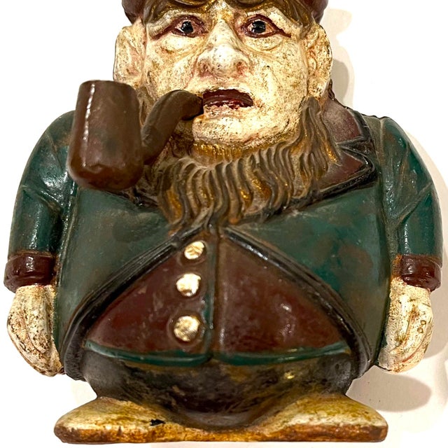 English Antique South African - Paul Kruger - Novelty Transvaal Cast Iron Money Box Bank For Sale - Image 3 of 10