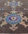 Tribal Turkish Oushak Rug With Bold Brown and Vibrant Blue Floral Medallions 2'7"x3'7" For Sale - Image 3 of 10