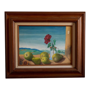 Vintage Still Life Oil Painting