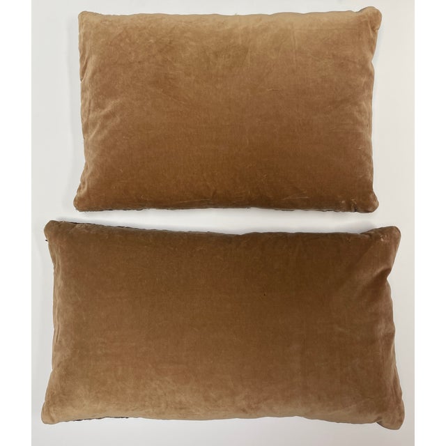 18th Century Brussels Wool Tapestry Fragment Pillows - A Pair - For Sale - Image 9 of 9