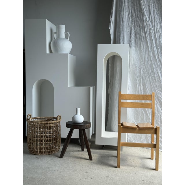 Vintage Brown Pine Chair For Sale - Image 12 of 18