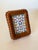 Stylish chocolate brown ceramic rope twist picture frame. On trend, but vintage! This charming piece will add some texture...