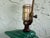 Vintage Emerald Green Glazed Ceramic Donkey Table Lamp – Art Deco Style – 22” Tall For Sale - Image 4 of 11