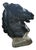 Statue Horse Horse in Black Painted Cement, Italy For Sale - Image 10 of 10