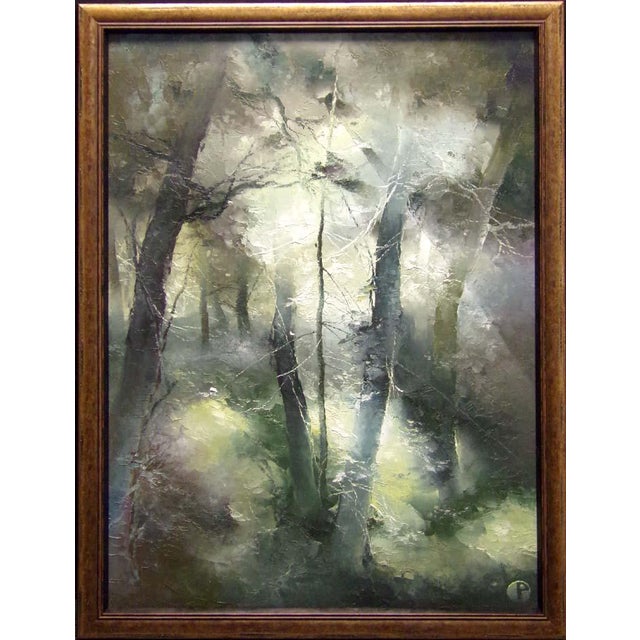 Petras Lukosius #0122 Original Oil on Paintings on Canvas With Custom Frame For Sale