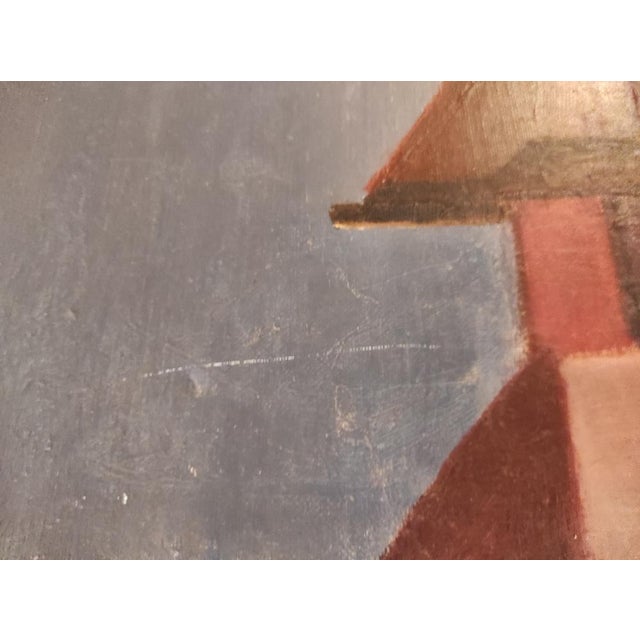 Lahour, French Landscape, Oil Painting on Canvas, 1964 For Sale - Image 3 of 11